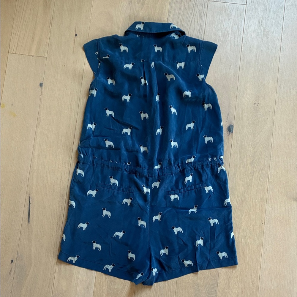 Sea New York Frenchie French Bulldog silk romper - Picture 9 of 9